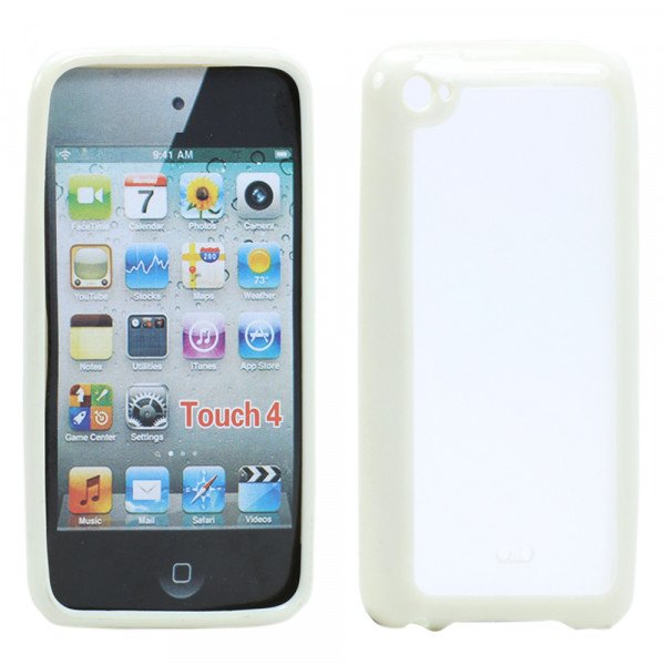 Wholesale Apple iPod Touch 4 Gummy Case (White)